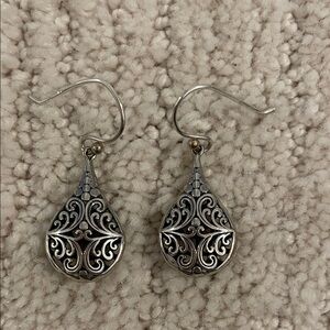 Elegant Sterling Silver Teardrop Earrings